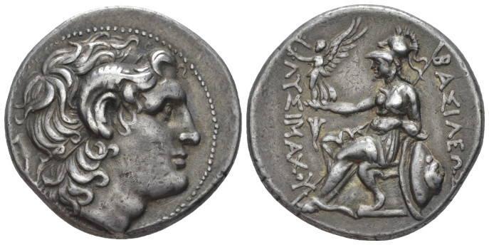 Kingdom of Thrace, Lysimachus, 323-281 Sestos Tetradrachm circa 297-282, AR 28.0...