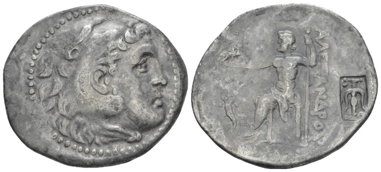 Pamphilia, Aspendos Tetradrachm in name and types of Alexander III circa 186-185...