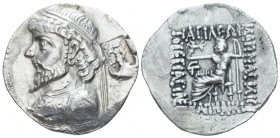 Elymais, Kamnaskires IV Seleukeia on the Hedyphon tetradrachm 58-57