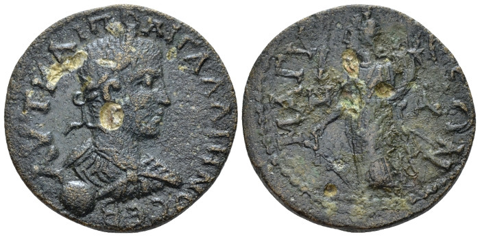 Pamphilia, Magydus Gallienus, 253-268 Bronze circa 253-268, Æ 30.30 mm., 16.82 g...