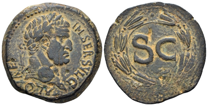 Seleucis ad Pieria, Antioch Galba, 68-69 As circa 68-69, Æ 29.50 mm., 14.49 g.
...