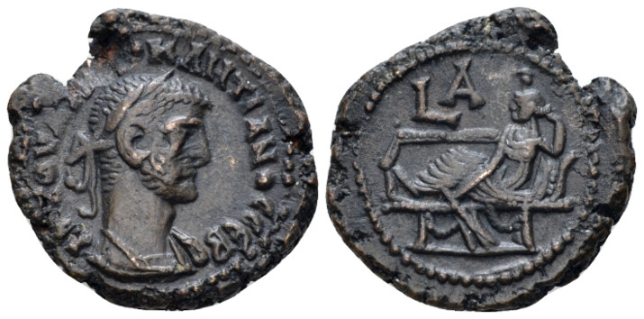 Egypt, Alexandria Diocletian, 284-305 Tetradrachm circa 284-285 (year 1), billon...
