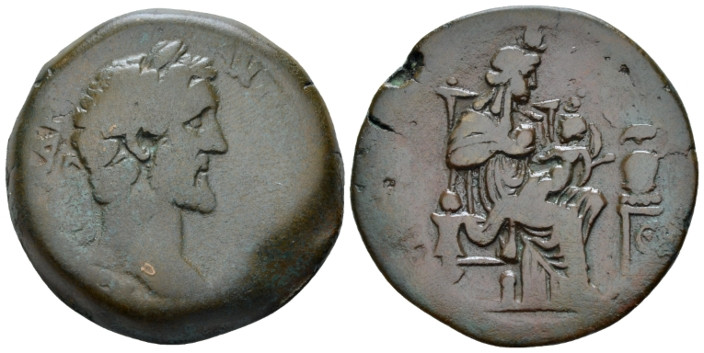 Egypt, Alexandria. Dattari. Antoninus Pius, 138-161 Drachm circa 141-142 (year 5...