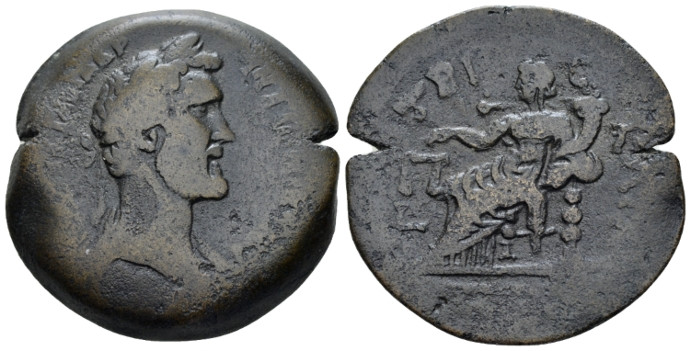 Egypt, Alexandria. Dattari. Antoninus Pius, 138-161 Drachm circa 149-150 (year 1...