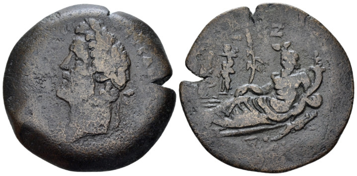 Egypt, Alexandria. Dattari. Antoninus Pius, 138-161 Drachm circa 153-154 (year 1...