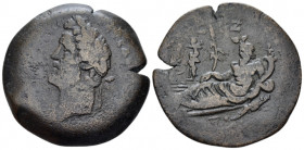 Egypt, Alexandria. Dattari. Antoninus Pius, 138-161 Drachm circa 153-154 (year 17) - Rare variant. From the Dattari colletion.