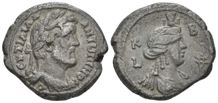 Egypt, Alexandria. Dattari. Antoninus Pius, 138-161 Tetradrachm circa 159-160 (y...