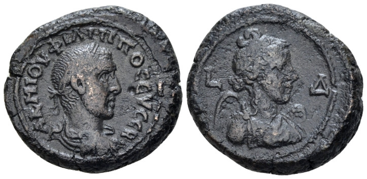 Egypt, Alexandria. Dattari. Philip I, 244-249 Tetradrachm circa 246-247 (year 4)...