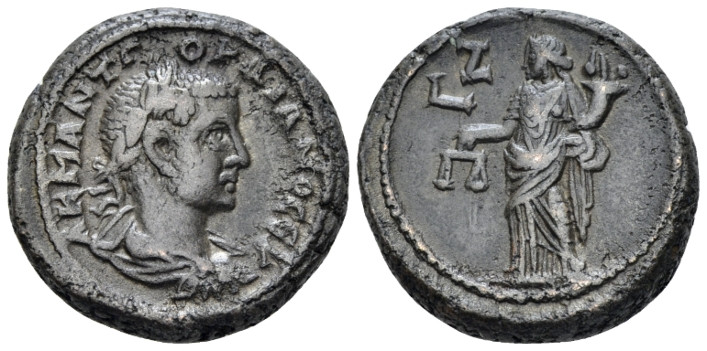 Egypt, Alexandria. Dattari. Gordian III, 238-244 Tetradrachm circa 243-244 (year...
