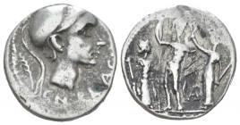 Cn. Blasio Cn. f. Denarius 112 or 111 - from a private British collection.
