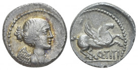 Q. Titius. Quinarius circa 90