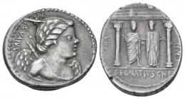 C. Egnatius Cn. f. Cn. n. Maxumus. Denarius circa 75 - Ex Ratto fixed price list number 4, 1969, 165. From a European collection.