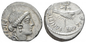 D. Iunius Brutus Albinus. Denarius circa 48