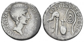C. Caesar Octavianus. Denarius circa 37