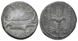 Marcus Antonius. Denarius mint moving with M. Antonius 32-31,