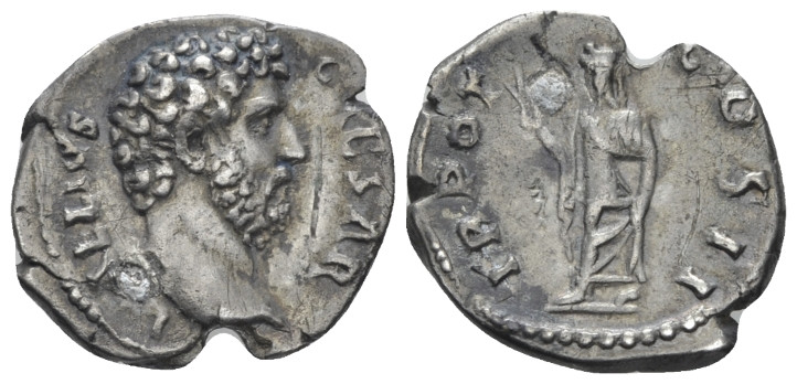 Aelius Caesar, 136-138 Denarius Rome 137, AR 17.00 mm., 2.90 g.
Bare head r. Re...