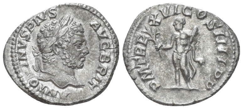 Caracalla, 198-217 Denarius Rome 213, AR 19.00 mm., 2.67 g.
Laureate head r. Re...