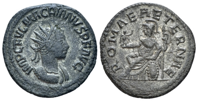 Macrianus, 260-261 Antoninianus Samosata 260-261, billon 21.00 mm., 4.23 g.
Rad...