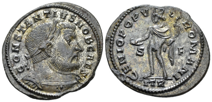 Constantius Caesar, 293-305 Follis Treviri circa 302-303, Æ 29.00 mm., 10.64 g....