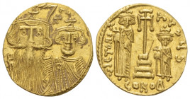 Constans II, with Constantine IV. 641-668 Solidus Constantinople circa 661-663