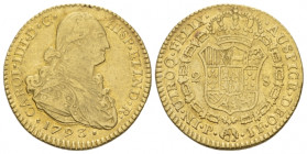Popayán Carlos IV, 1788-1808 2 Escudos 1793 - Ex Naville sale 62, 693.