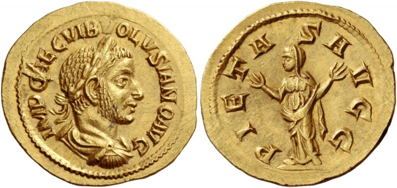 Volusian augustus, 251 – 253. Aureus 251-253, AV 3.50 g. IMP CAE C VIB VOLVSIANO...