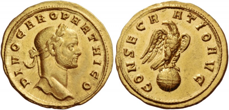 Carus, 282 – 283. Divo Caro. Aureus, Siscia after 283, AV 4.62 g. DIVO CARO PART...