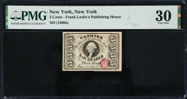 New York, New York. Frank Leslie's Publishing House. ND (1860s) 3 Cents. PMG Very Fine 30.
PMG comments "Minor Rust."

Estimate: $80.00- $120.00