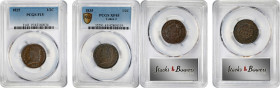 Lot of (2) Classic Head Half Cents. (PCGS).
Included are: 1825 Fine-15; and 1835 C-2, EF-45.

Estimate: $0.00- $0.00