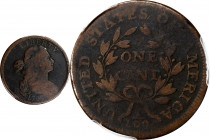 1797 Draped Bust Cent. S-133. Reverse of 1797, Stemless Wreath. Good-4 (PCGS).
PCGS# 35987.

Estimate: $0.00- $0.00