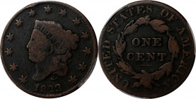 1823/2 Matron Head Cent. Good-4 (PCGS).
PCGS# 1630.

Estimate: $0.00- $0.00