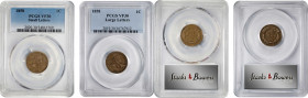 Lot of (2) 1858 Flying Eagle Cents. VF-30 (PCGS).
Included are: Large Letters; and Small Letters.

Estimate: $0.00- $0.00