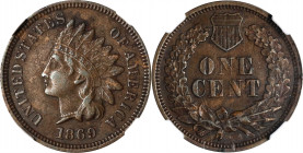 1869 Indian Cent. AU Details--Environmental Damage (NGC).
PCGS# 2094. NGC ID: 227T.

Estimate: $0.00- $0.00
