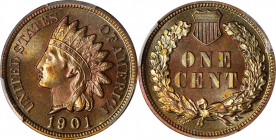 1901 Indian Cent. Proof-65 BN (PCGS).
PCGS# 2390. NGC ID: 22AP.

Estimate: $0.00- $0.00