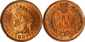 1901 Indian Cent. MS-65 RB (PCGS).
PCGS# 2209. NGC ID: 228W.

Estimate: $0.00- $0.00