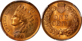 1901 Indian Cent. MS-65 RB (PCGS).
PCGS# 2209. NGC ID: 228W.

Estimate: $0.00- $0.00