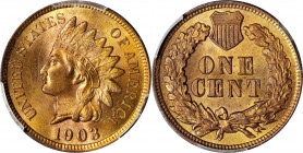 1903 Indian Cent. MS-65 RB (PCGS).
PCGS# 2215. NGC ID: 228Y.

Estimate: $0.00- $0.00