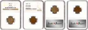 Lot of (2) Extremely Fine Indian Cents. (NGC).
Included are: 1859 EF-40; and 1875 EF-45 BN.

Estimate: $0.00- $0.00