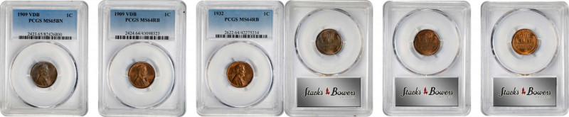 Lot of (3) Mint State Lincoln Cents. Wheat Ears Reverse. (PCGS).
Included are: ...