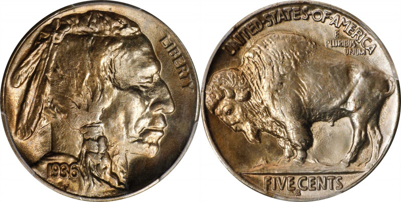 1936-S Buffalo Nickel. MS-66 (PCGS).
PCGS# 3979. NGC ID: 22SU.

Estimate: $0....