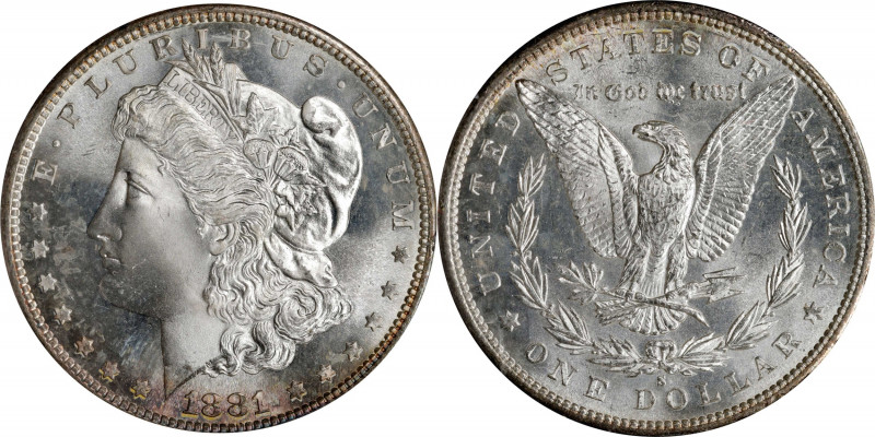 1881-S Morgan Silver Dollar. MS-65 (PCGS). OGH--First Generation.
PCGS# 7130. N...