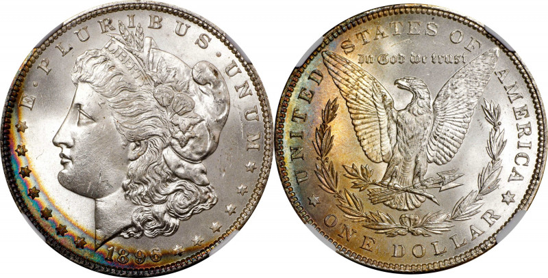 1896 Morgan Silver Dollar. MS-66 (NGC).
PCGS# 7240. NGC ID: 2562.

Estimate: ...