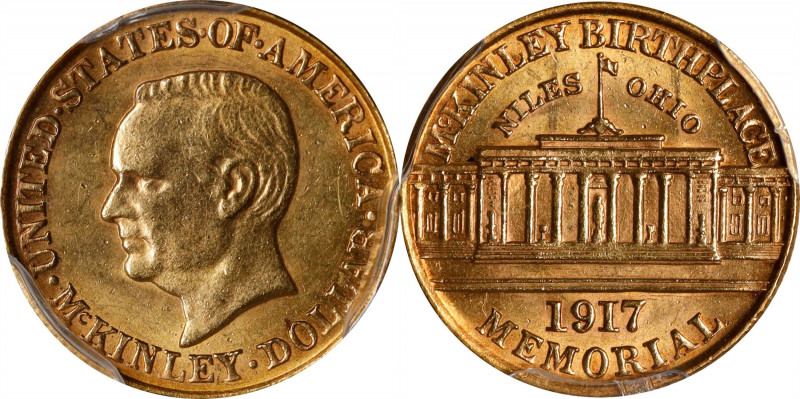 1917 McKinley Memorial Gold Dollar. Unc Details--Altered Surfaces (PCGS).
PCGS#...