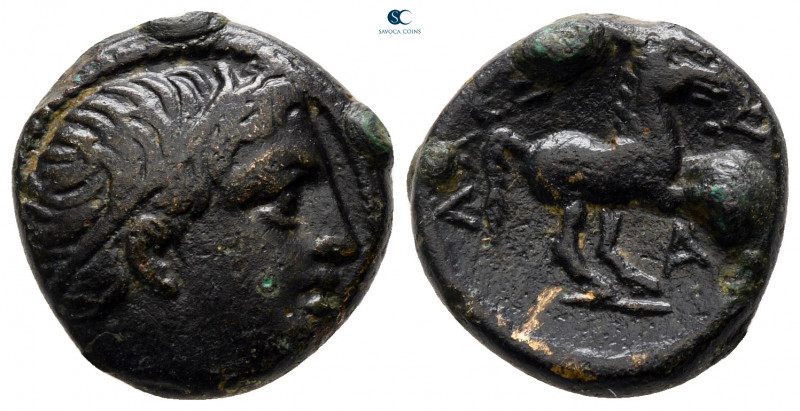 Kings of Macedon. Uncertain mint. Alexander III "the Great" 336-323 BC. 
Bronze...