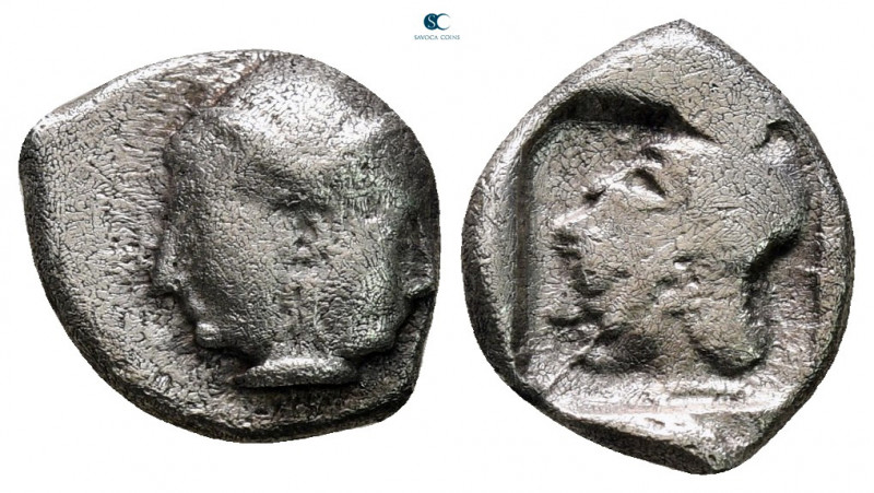 Mysia. Lampsakos circa 500-450 BC. 
Diobol AR

11 mm, 1,22 g



nearly ve...