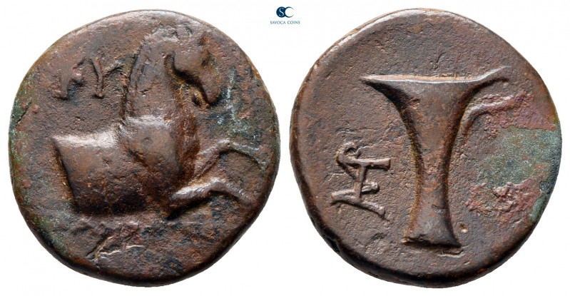 Aiolis. Kyme circa 320-250 BC. 
Bronze Æ

17 mm, 3,21 g



nearly very fi...