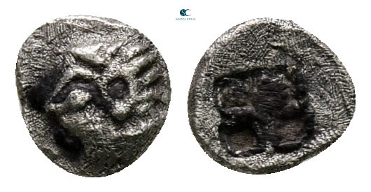 Ionia. Kolophon circa 525-500 BC. 
Tetartemorion AR

5 mm, 0,14 g



very...