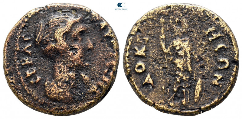 Phrygia. Dokimeion. Faustina I, Augusta AD 138-141. 
Bronze Æ

19 mm, 4,02 g...