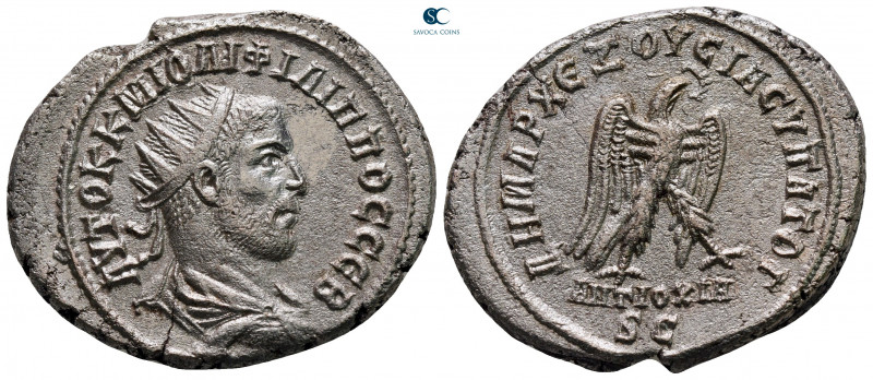 Seleucis and Pieria. Antioch. Philip I Arab AD 244-249. 
Billon-Tetradrachm

...