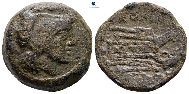 Anonymous circa 211 BC. Rome
Sextans Æ

21 mm, 10,28 g



nearly very fin...